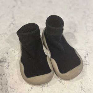 Kids Black Slip-On Shoes